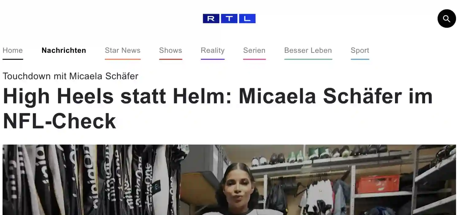 Micaela spielt Football für RTL Explosiv