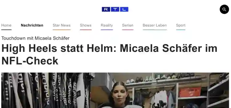 Micaela spielt Football für RTL Explosiv
